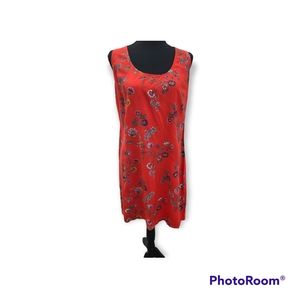 Old Navy Red Floral Dress